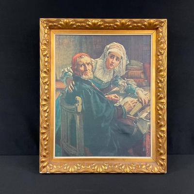 “The Forbidden Reading” Print By Karel Ooms 