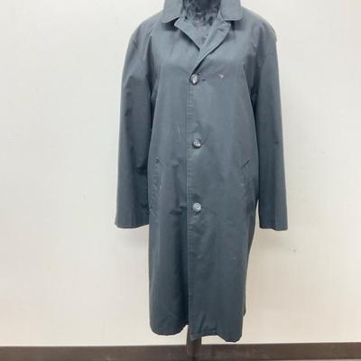 Vintage Mens H&L Block Trench Coat, Size 44
