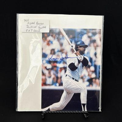 Signed Reggie Jackson Card
