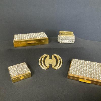 Vintage Rhinestone Pill Boxes And More 