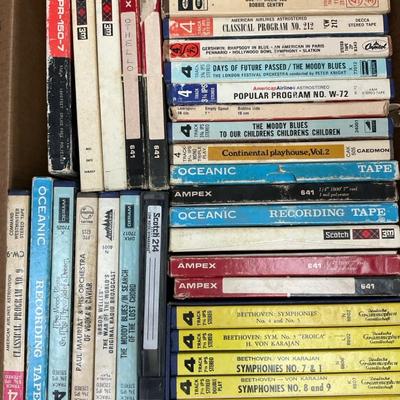 Vintage Reel-to-Reel Magnetic Audio Tape Mystery Lot