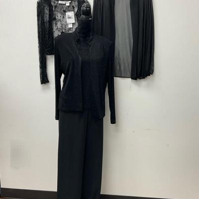 Ladies Black Evening Collection, Sizes M/L