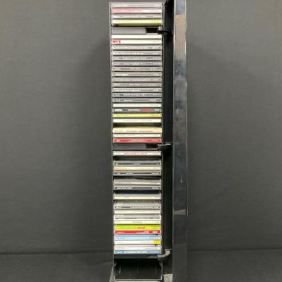 Memorex CD Storage Tower with Misc CDs