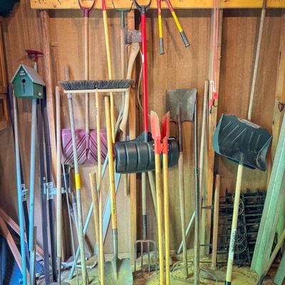 Wall of Lawn Tools