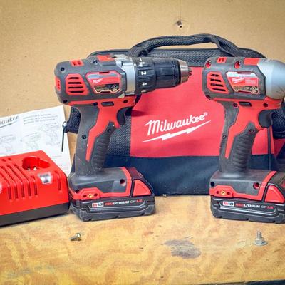 Milwaukee 2606-20 & 2656-20 18v Cordless Drill & Impact Driver Set
