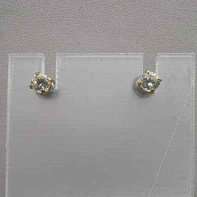 Sparkling 1/8” Stud Earrings