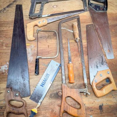 Hand Saws Arranged Tastefully