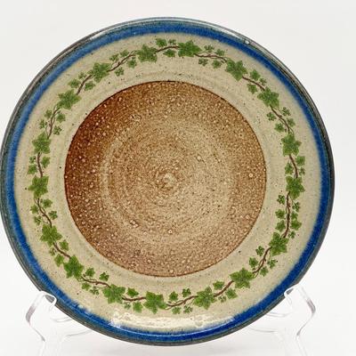 Monroe Salt Works Stoneware Plate – Ivy Pattern