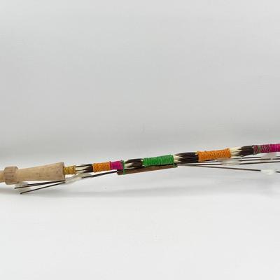 Native American-Style Porcupine Quill Dance Stick