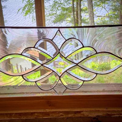Stained Decorative Glass With Rainbow Sheen