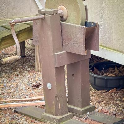 Hand Powered Sharpening Stone Wheel