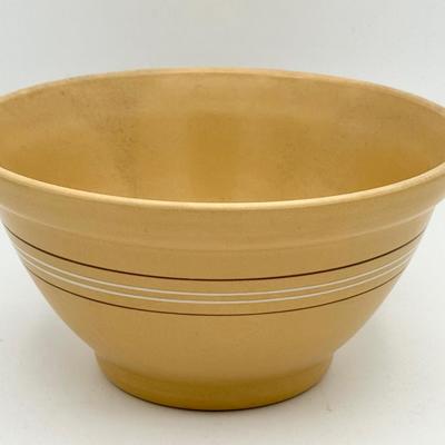 Over And Back White Stripe Stoneware Bowl