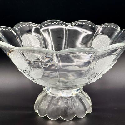 Imperlux-style crystal centerpiece bowl