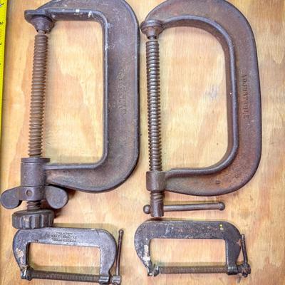 (4) Vintage American Made C Clamps