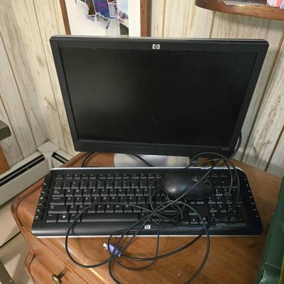 HP Monitor, Keyboard And Mouse Set