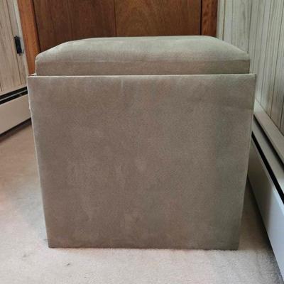 Grey Storage Ottoman