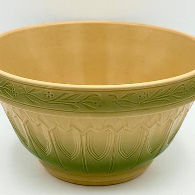 Over and Back Yellow Ware Mixing Bowl – 10”