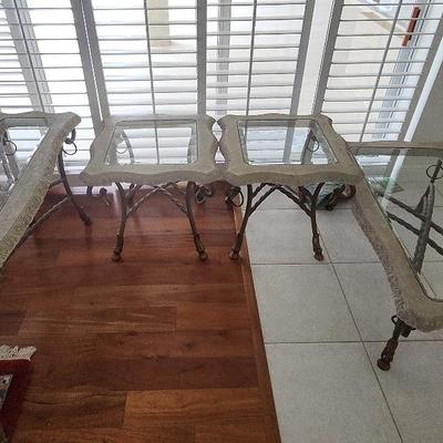 4 Glass Decorative Tables