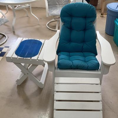 Adirondack Chair, Foot Rest  & Side Table Set
