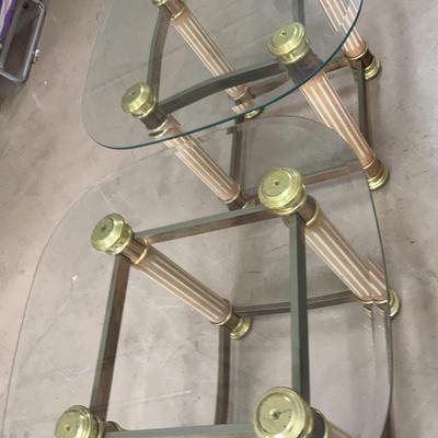 Glass Top Matching End Tables
