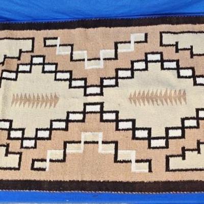 Native American Navajo Wool Saddle Blanket 