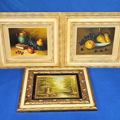 Framed Signed Paintings (3)