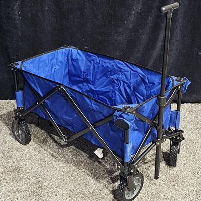 Quest Outdoor Collapsible Pull Cart On Wheels