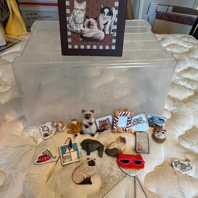 Assorted Cat Miniatures & Garfield Collectible Figurine