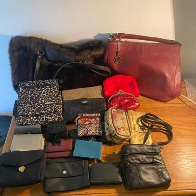 Collection of Assorted Purses and Handbags