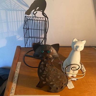 Lot of Large Cat Decorations