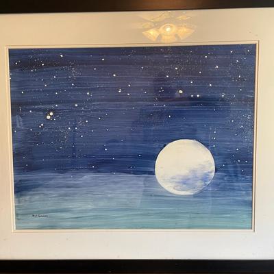 Framed Artwork of Night Sky by M.E. Carver