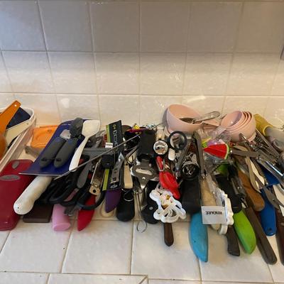 Assorted Kitchen Utensils and Gadgets Collection