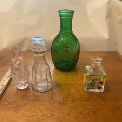 Collection of Glass Bottles and Decanters