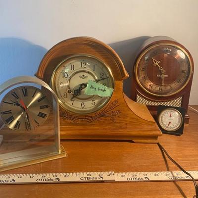 Collection of Four Vintage Table Clocks