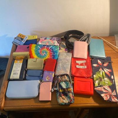 Assorted Collection of Pouches, Wallets, and Cases