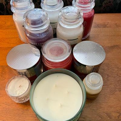 Collection of Scented Candles in Various Sizes