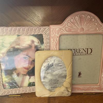 Set of 3 Distinct Picture Frames of Various Styles
