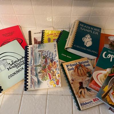 Huge Collection of Spiral-Bound Cookbooks