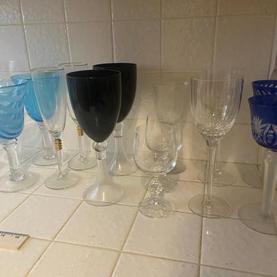 Eclectic Collection of Vintage Stemware – 14 Unique Glasses