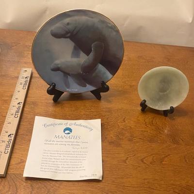 Two Collectible Limited Edition Plates with Stands