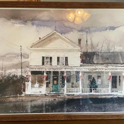Christmas at Packards by Thomas William Jones, Framed Artwork