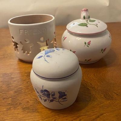 Lot of Porcelain and Ceramic Containers and Decor