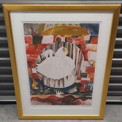 Alexandra Nechita Signed Lithograph – “Earth Is A Planet With One Peace Missing” (1997)