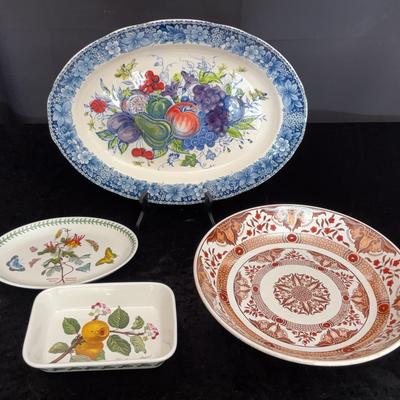 Decorative Serving Platters | Eddie Bauer Home, Toko Holland, & Pomona Port Meirion England