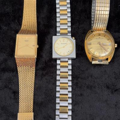 Men’s Vintage Watch Collection | Seiko, Guy Laroche, & Towncraft