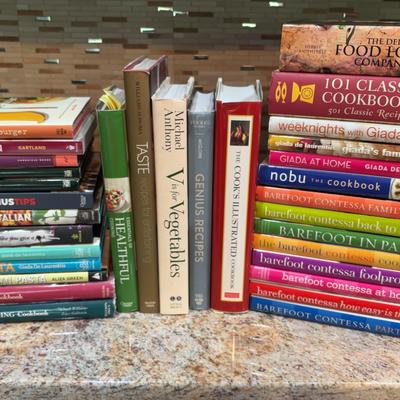 Curated Culinary Collection | 30+ Cookbooks from Giada, Barefoot Contessa, Williams-Sonoma & More