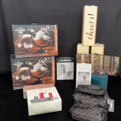 NIB Barware | Decanters, Champagne Glasses, Wine Carrier, & More
