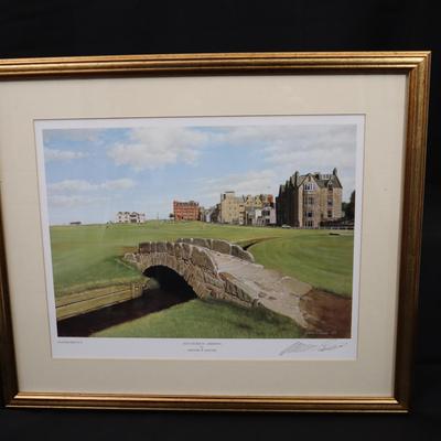 Graeme W. Baxter “Old Course St. Andrews” Golf Print | Double Signed | Framed Art