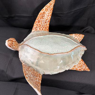 Joëlle C. Handcrafted Ceramic Sea Turtle Sculpture | Pre-2023 Lahaina Gallery