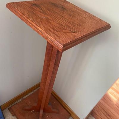 Antique Mission Oak Pedestal